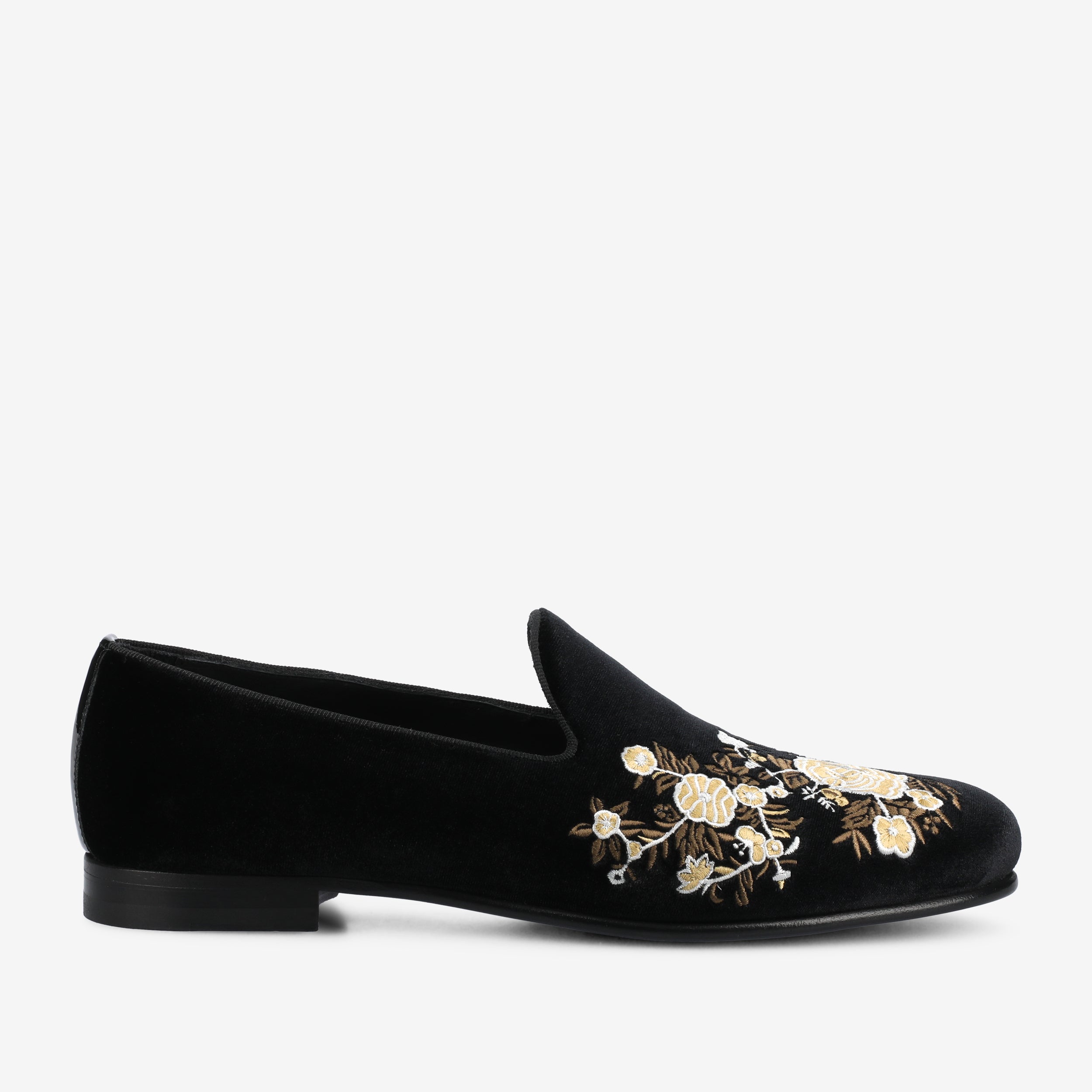The Estate Slipper in Black Velvet