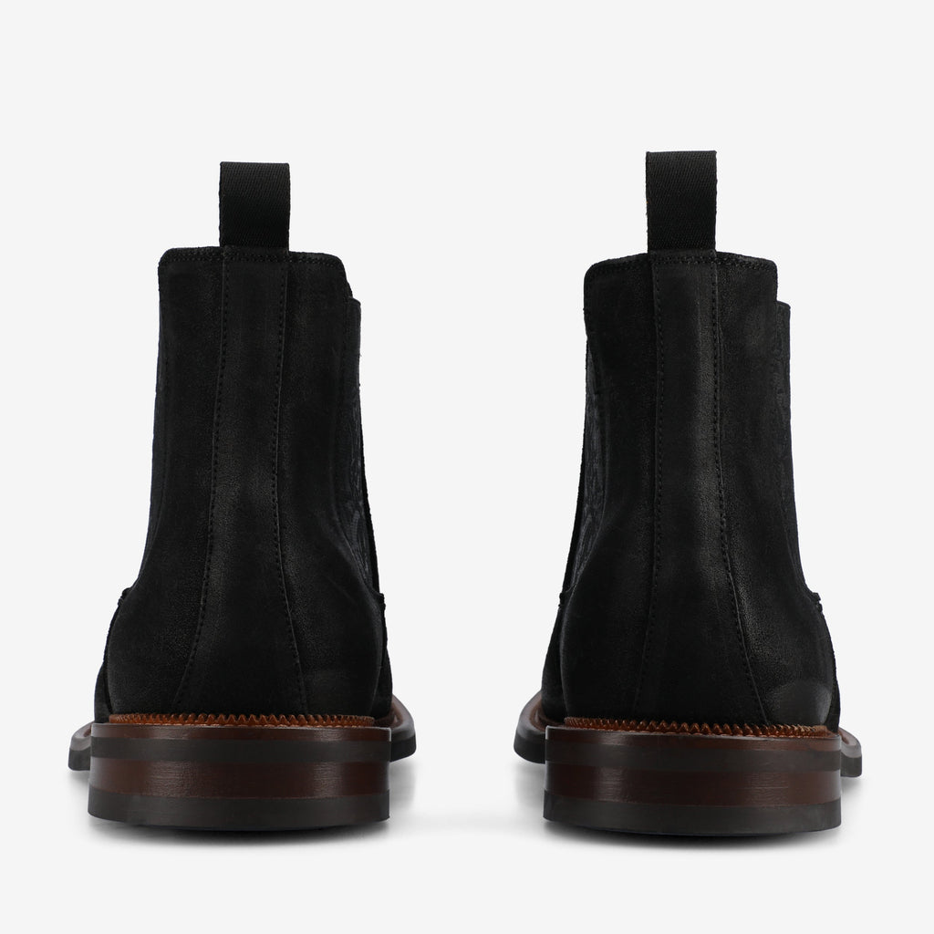 The Glen Boot in Black Suede