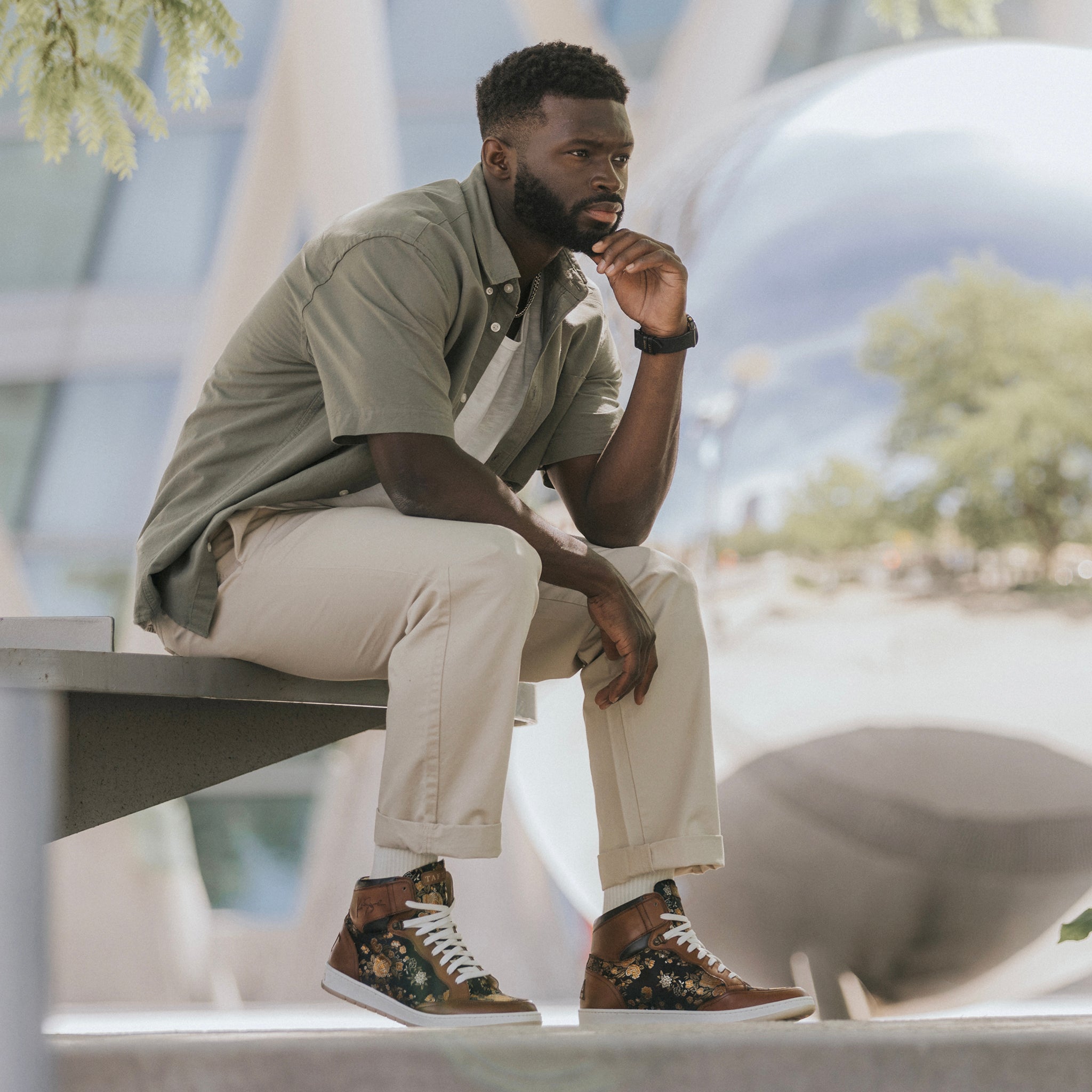 The Rapido High-top Sneaker in Eden