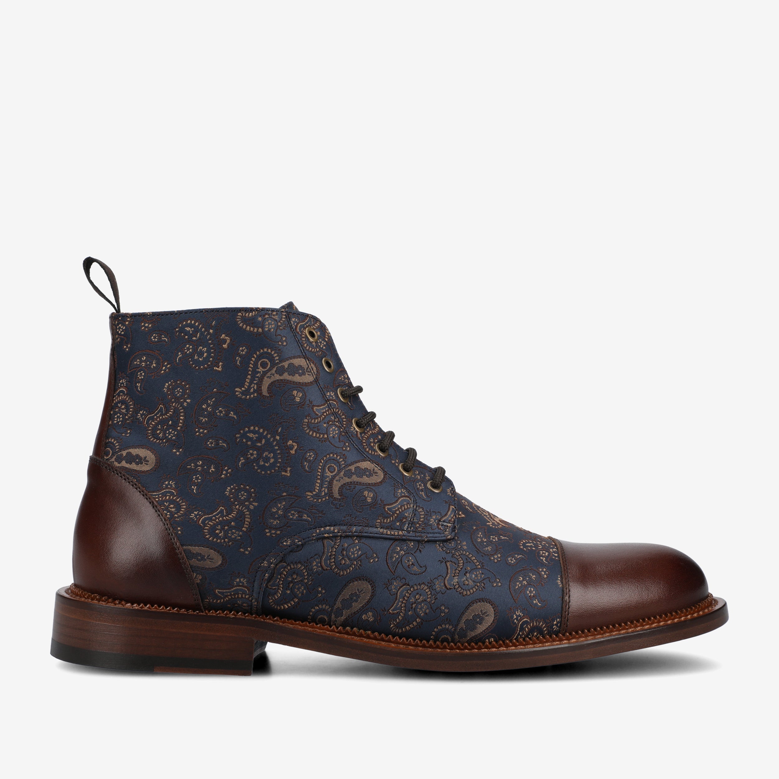 The Jack Dress Boot in Brown Paisley