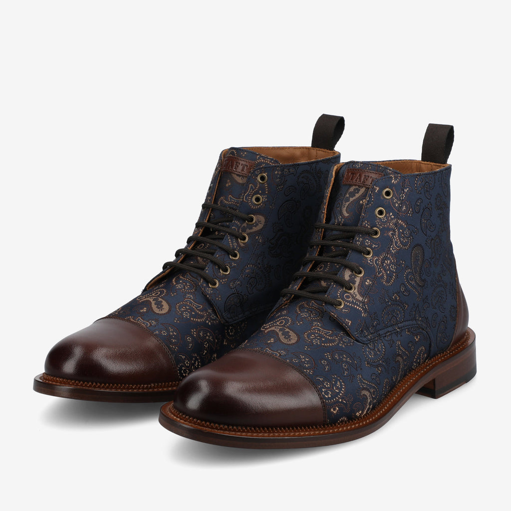 The Jack Dress Boot in Brown Paisley