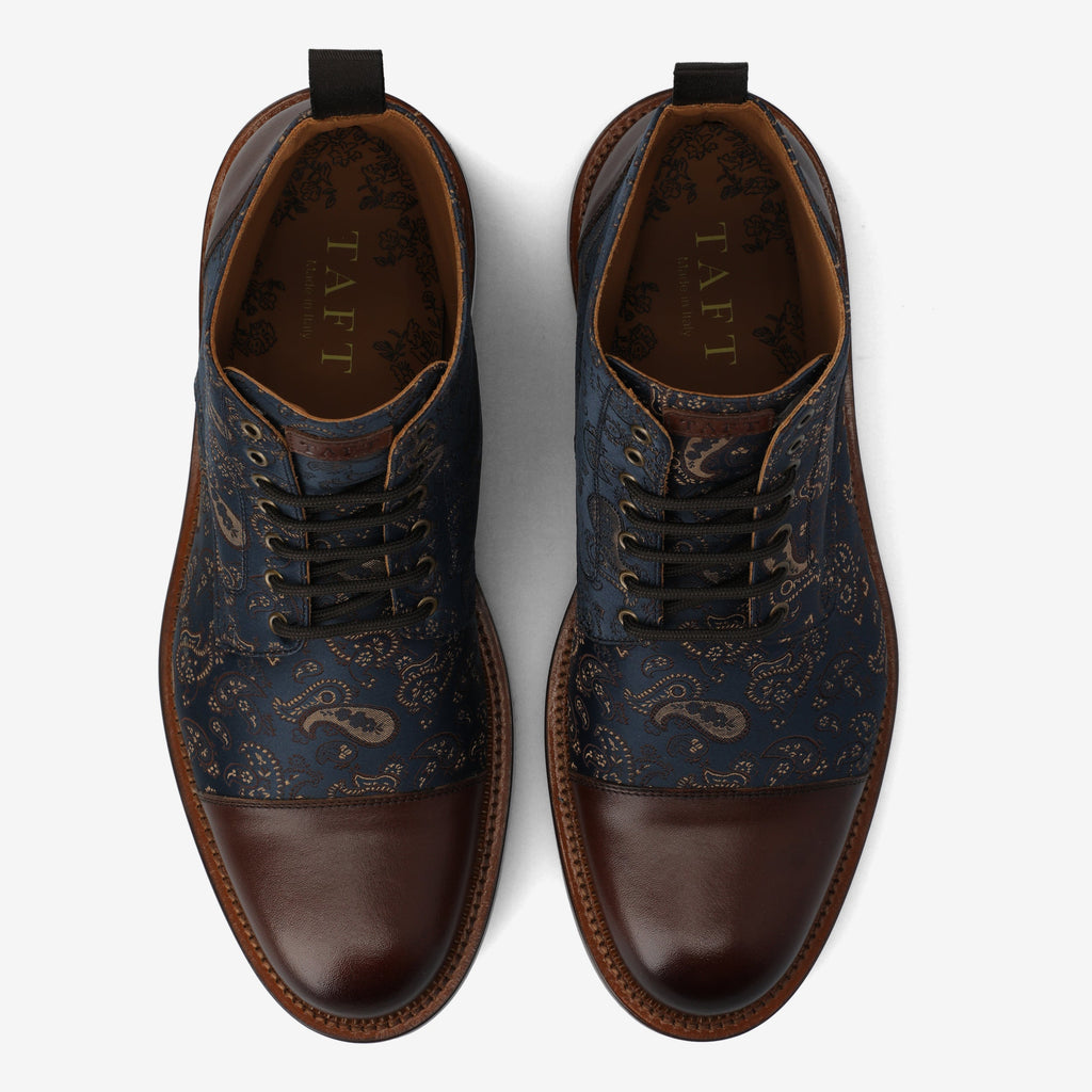 The Jack Dress Boot in Brown Paisley