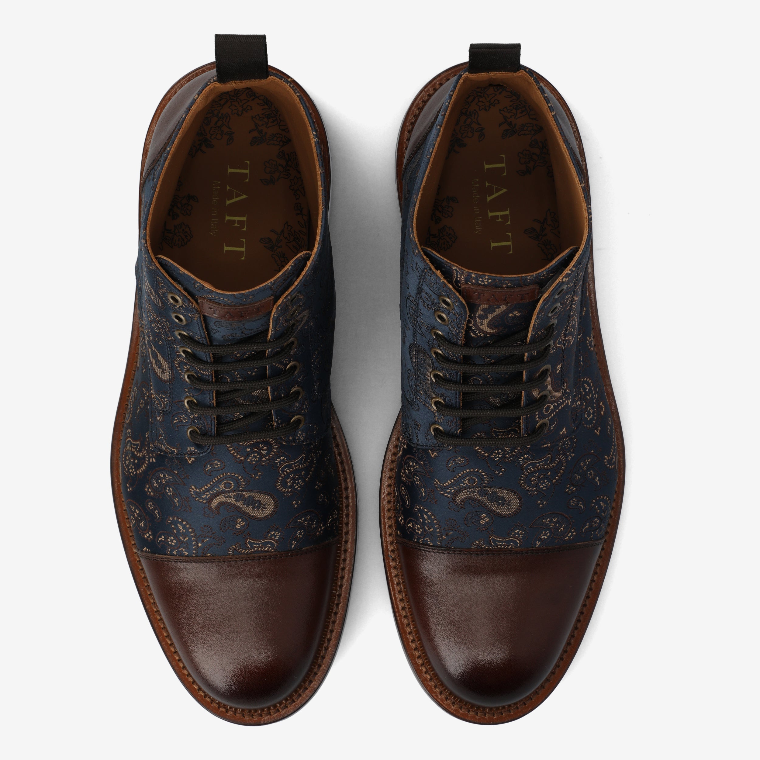 The Jack Dress Boot in Brown Paisley