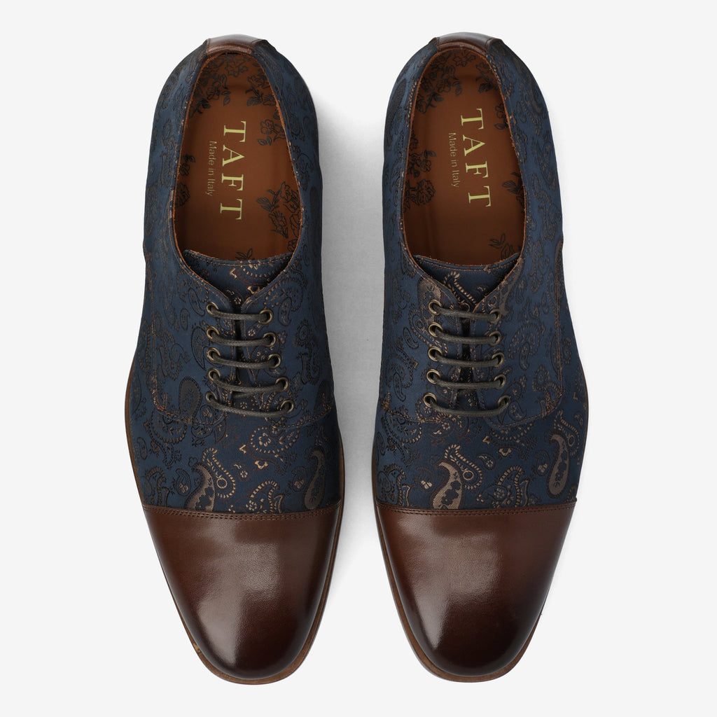 The Jack Oxford Shoe in Brown Paisley