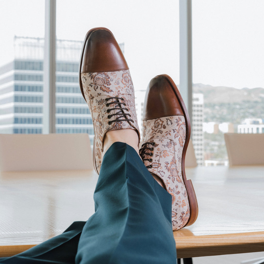The Jack Oxford Shoe in Desert Floral