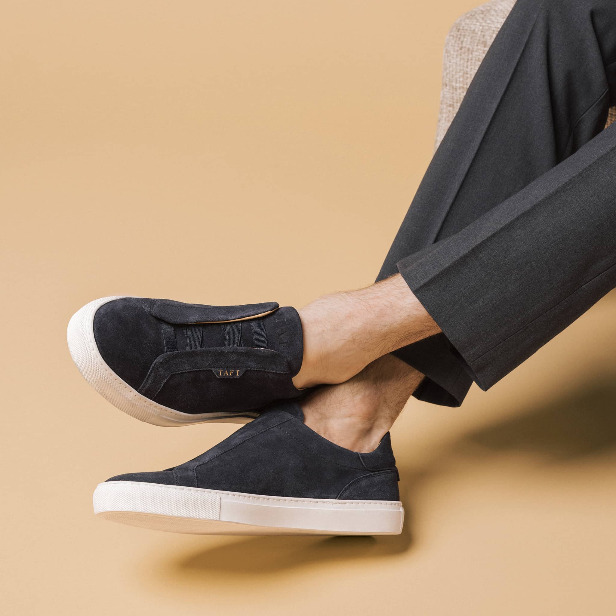 The James Sneaker in Navy