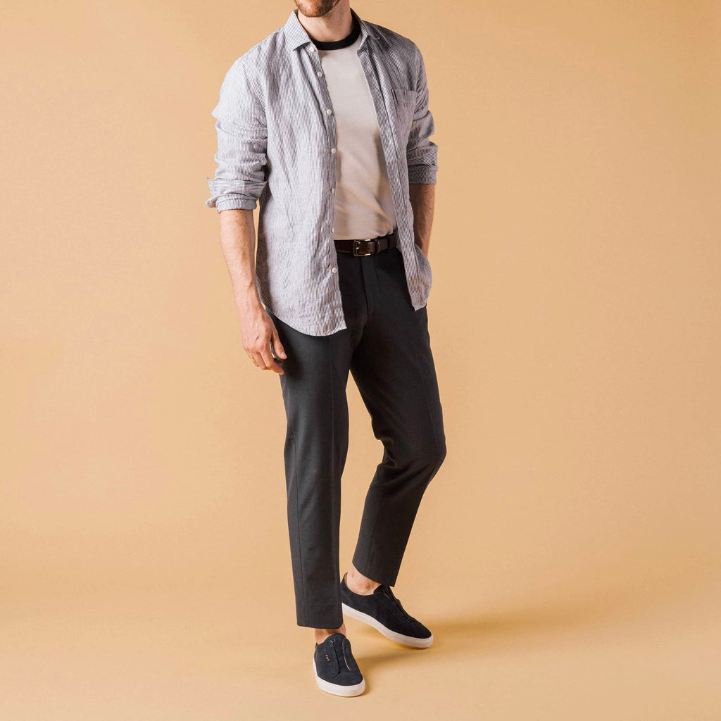 The James Sneaker in Navy