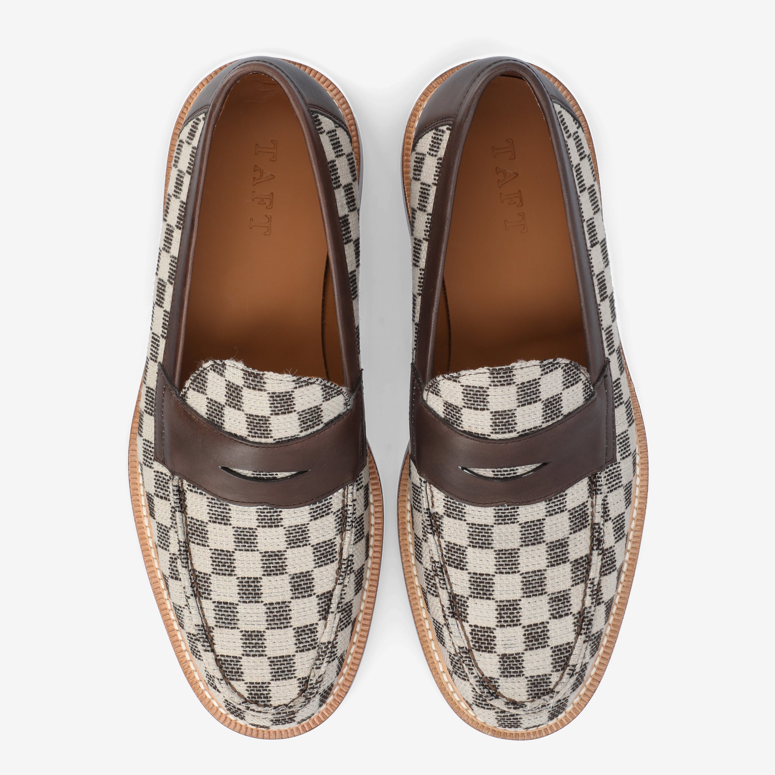The Fitz Loafer in Brown Check (Last Chance, Final Sale)