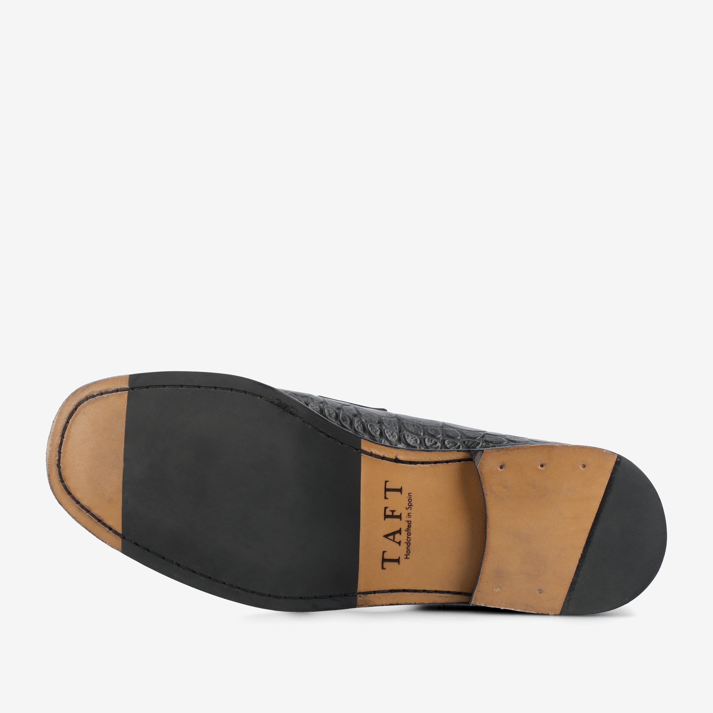 The Sterling Loafer in Black Croc