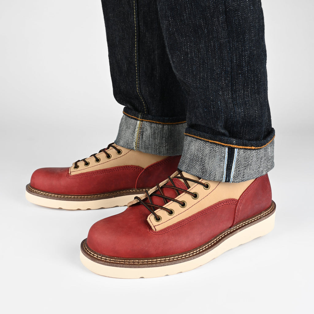 Model 001 Boot in Cherry/Cream (Last Chance, Final Sale)