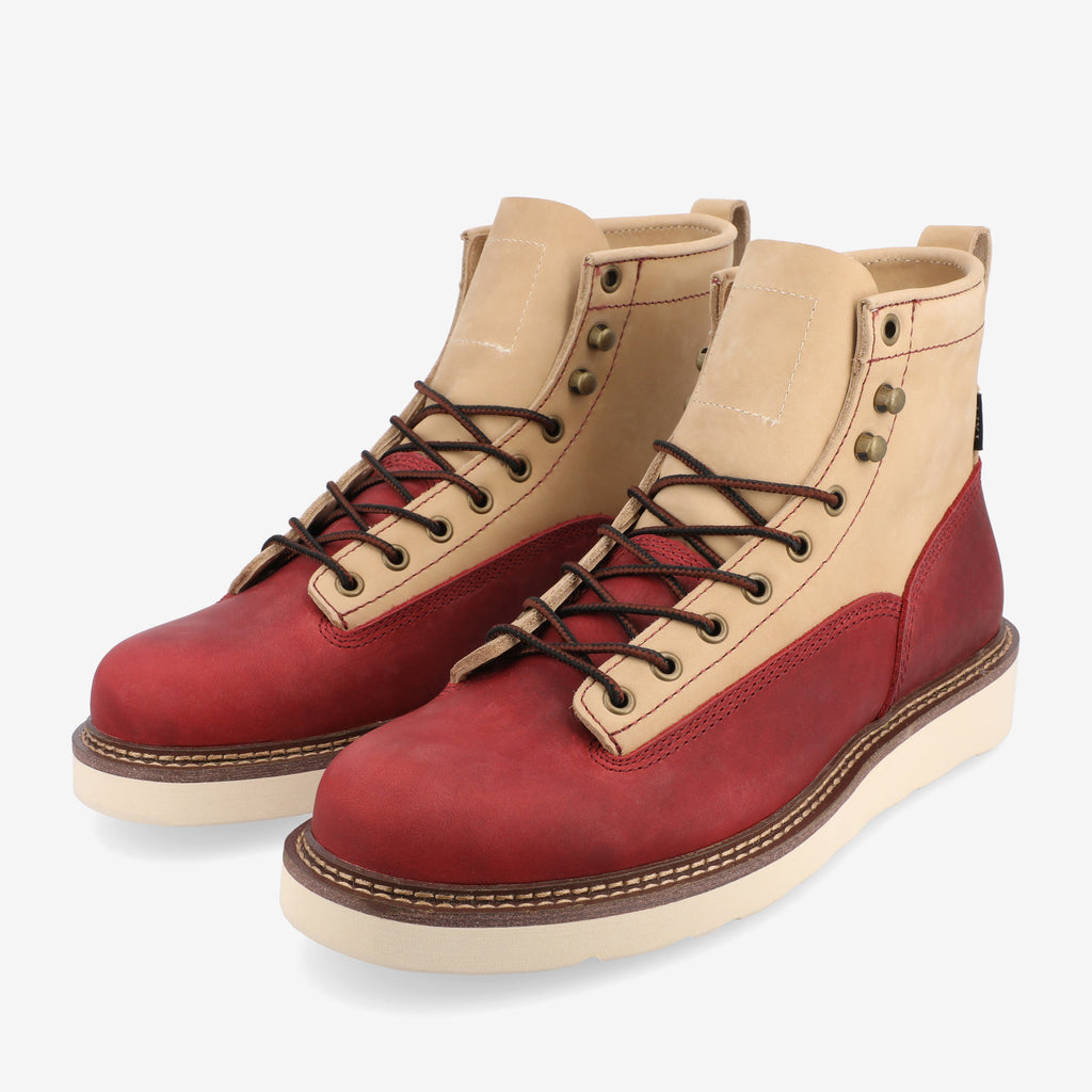 Model 001 Boot in Cherry/Cream (Last Chance, Final Sale)