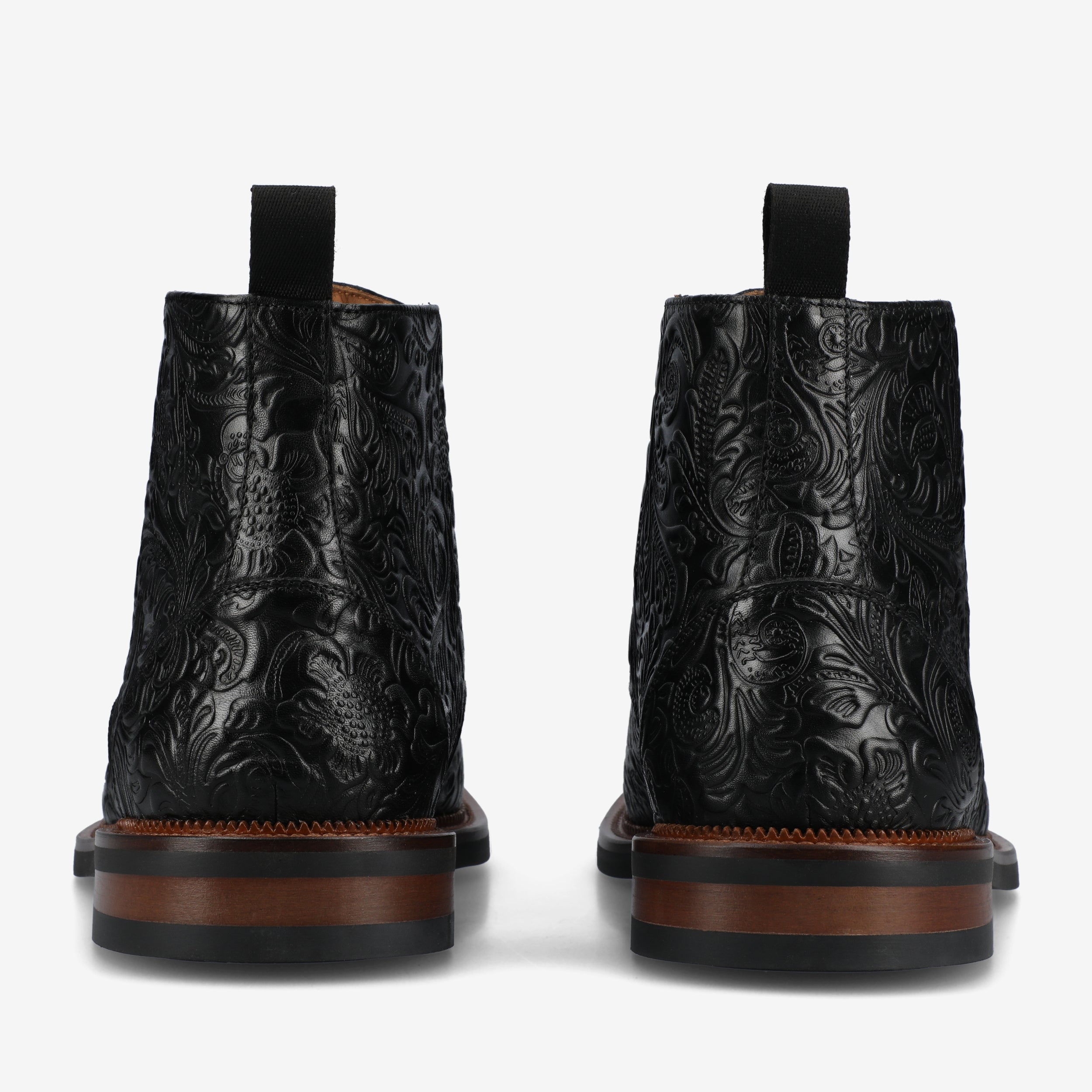 The Rome Boot in Black Floral