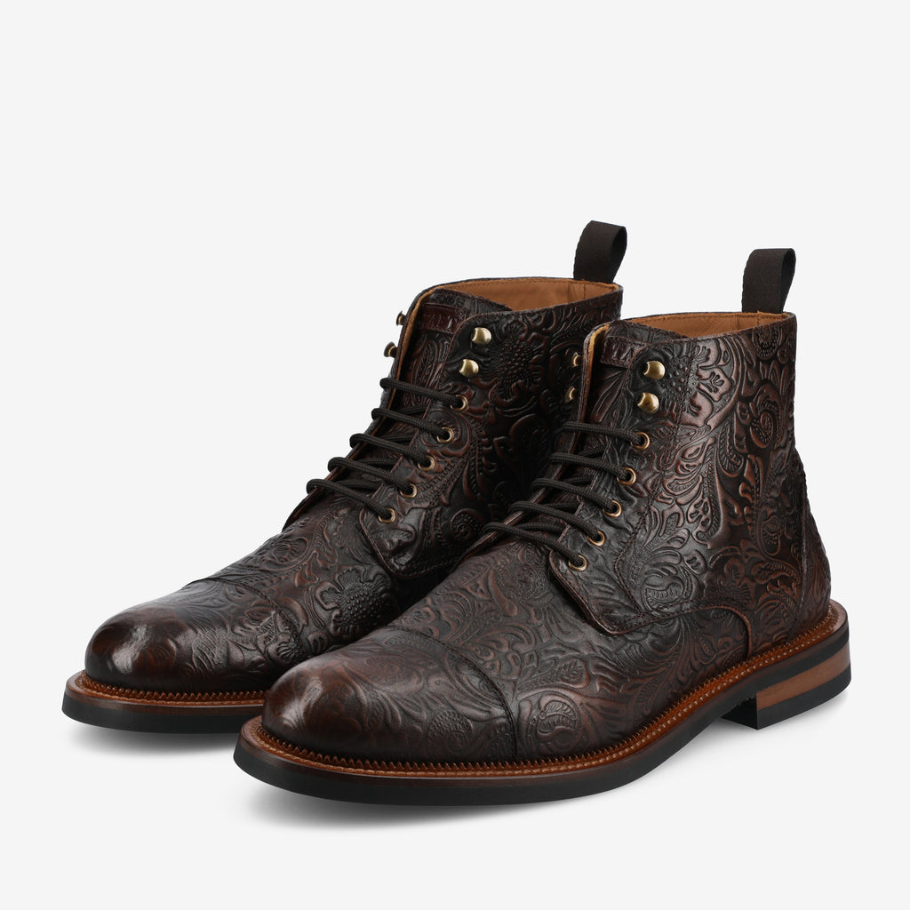 The Rome Boot in Brown Floral