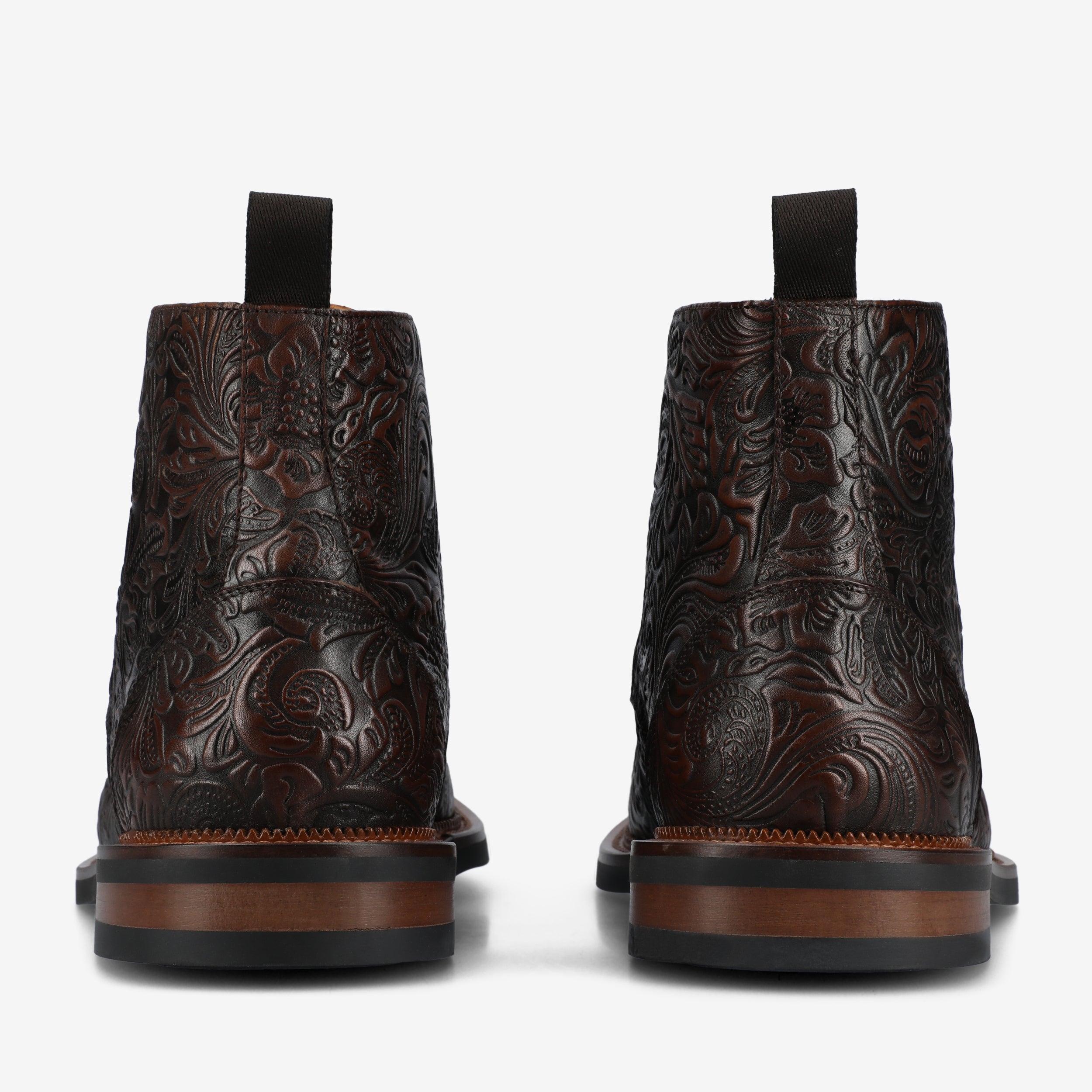 The Rome Boot in Brown Floral