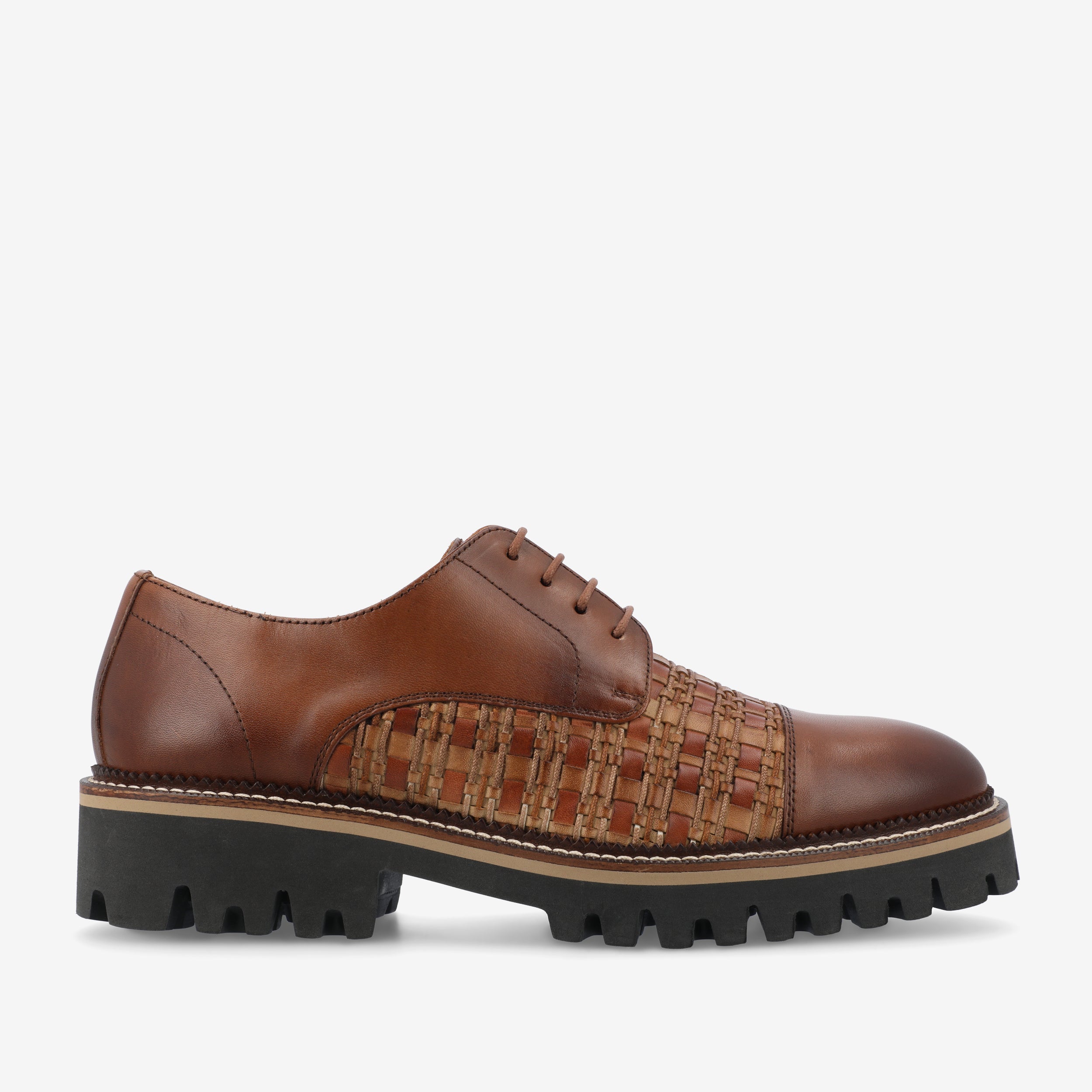 The Lucia Shoe in Brown Woven (Last Chance, Final Sale)