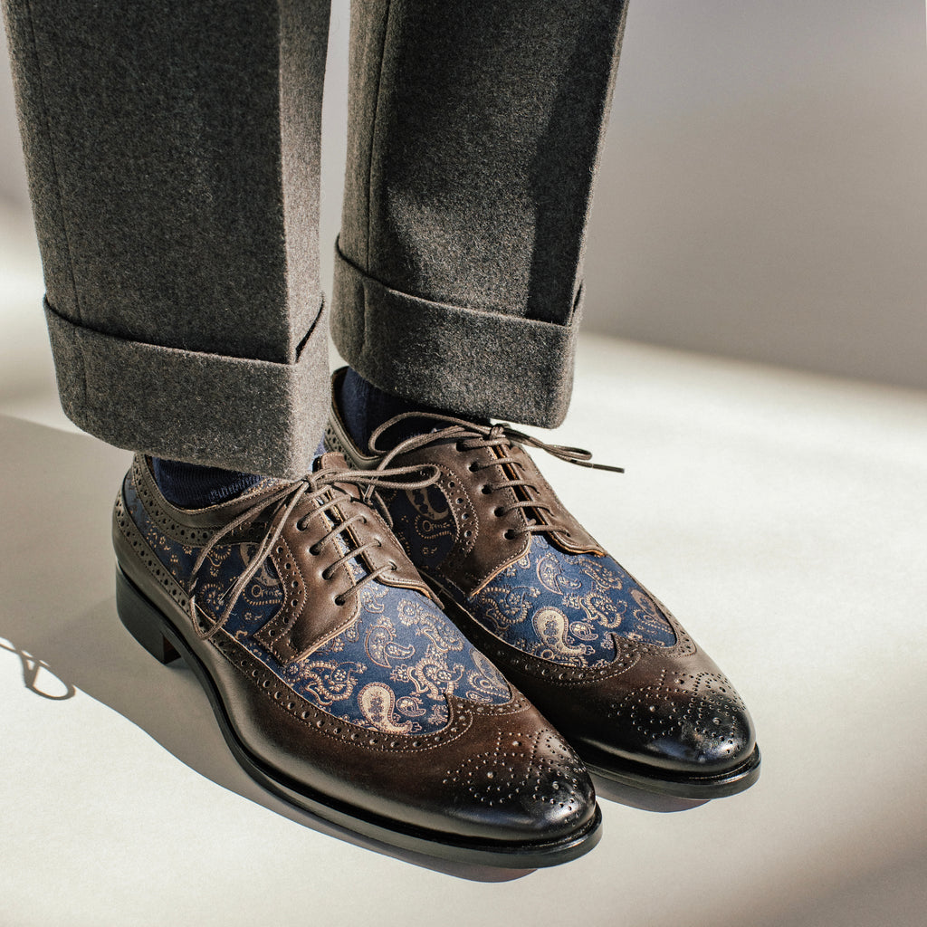 The Preston Shoe in Brown Paisley