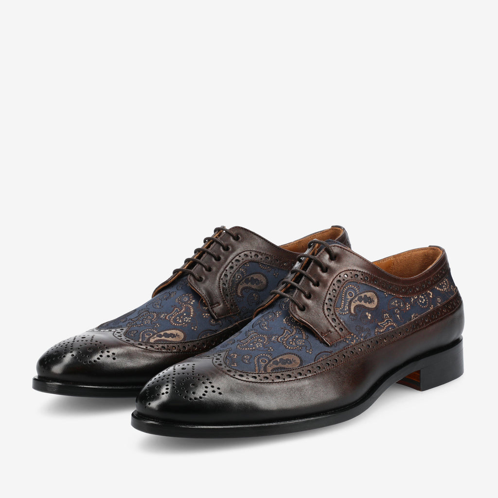 The Preston Shoe in Brown Paisley