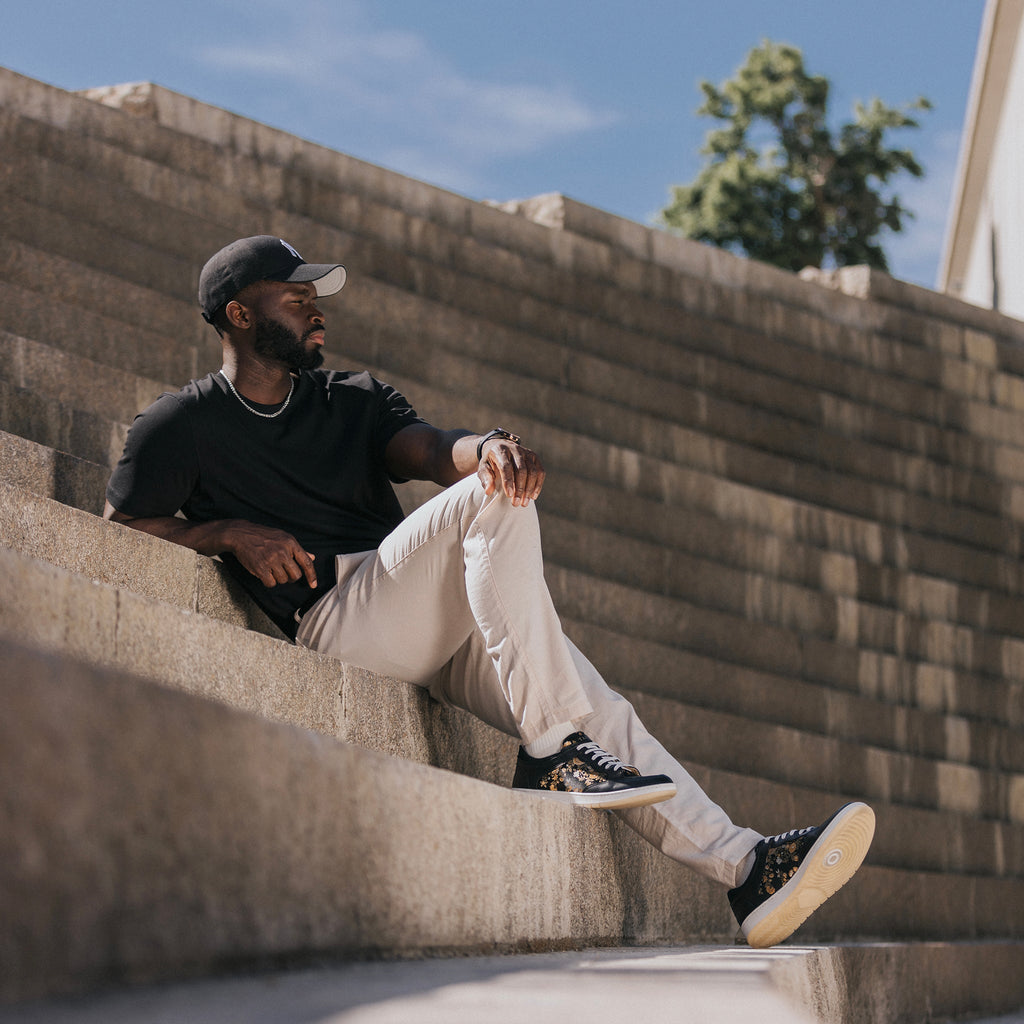 The Rapido Low Sneaker in Eden Noir