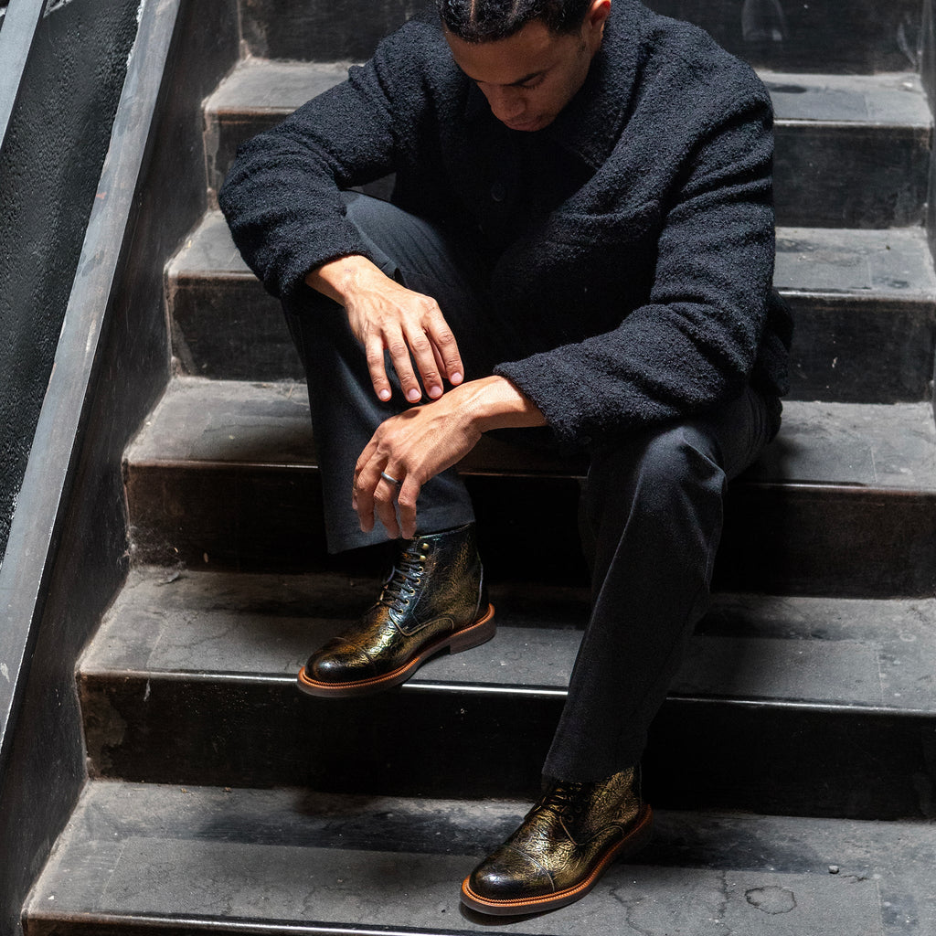 The Rome Boot in Gilded Gold