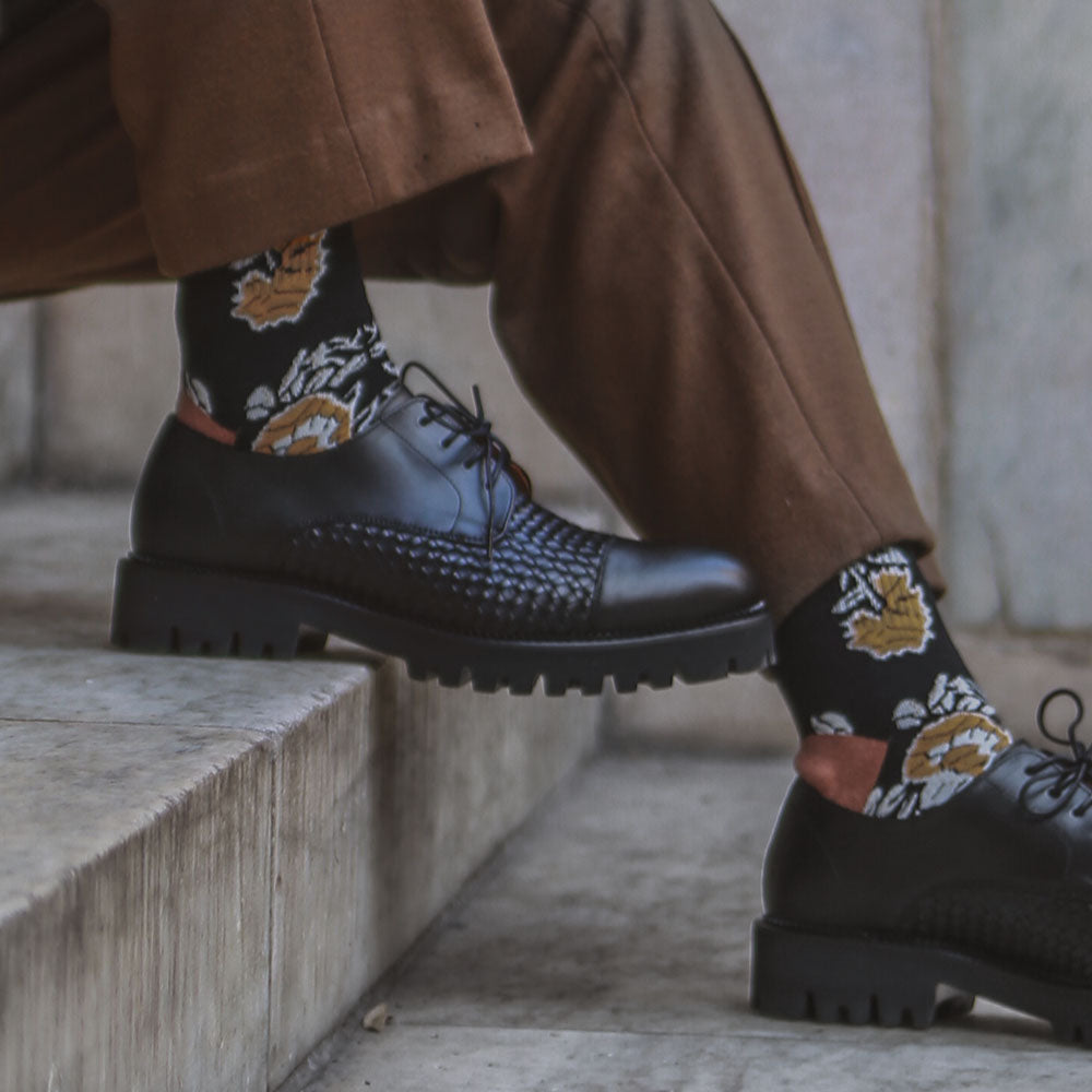 The Lucia Shoe in Black Woven (Last Chance, Final Sale)